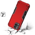 thumbnail image 3 of For T-Mobile Revvl 6 5G Slim Tough Shockproof Hybrid Heavy Duty Dual Layer TPU Bumper Rugged Rubber Defend Armor Cover ,Xpm Phone Case [ Red ], 3 of 7