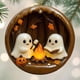 thumbnail image 4 of Decoraciones de Halloween, adornos de Halloween, regalos de Halloween, decoración colgante de escena de Halloween, lindo colgante de dos pequeños fantasmas asando fantasmas, 4 of 6
