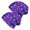 Alien Moon Purple Pattern, variant on Alien Head Deep Black Pattern 2 Pack Slouchy Beanie Hat, Sleep Head Cover with Stretchy Fabric & Soft Texture, Warm Thermal Gifts for Daily Home Outdoor
