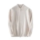thumbnail image 2 of Suéter de otoño e invierno, abrigo, cárdigan de punto de color sólido para hombre, ropa superior informal ajustada para hombre, 2 of 6