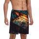 thumbnail image 2 of Balery Underwater Treasure Chest Pantalones cortos de pijama de punto de algodón para hombre con cinturilla y bolsillos-3X-Large, 2 of 6