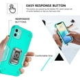 thumbnail image 6 of For Motorola Moto G Stylus 5G 2024 Hybrid 2 in 1 Hard PC TPU Heavy Duty Rugged Bumper Shockproof with Magnetic Ring Kickstand Phone Case Cover by Xpression - Teal Mint, 6 of 11