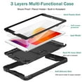 thumbnail image 2 of Dteck iPad 10.2 Case with Screen Protector, iPad 8th Generation 2020 Case, iPad 7th Generation 2019 Case, Heavy 3 IN 1 Rugged Shockproof Case Kickstand Protective Cover for iPad 10.2 inch, Black, 2 of 8