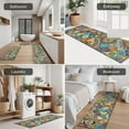 thumbnail image 5 of Multicolor Ethnic Geometric and Floral Pattern Kitchen Rugs Sets Of 3,Kitchen Runner Rugs Non Skid Washable,Decorative Kitchen Floor Mats for Kitchen,Sink,Laundry,17"x30"+ 17"x47" + 17"x59", 5 of 6