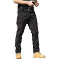 thumbnail image 2 of eoeioa Pantalones cargo de senderismo para hombre con múltiples bolsillos Ripstop Stretch Pantalones de correr impermeables Pantalones holgados sólidos para exteriores, 2 of 3