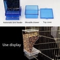 thumbnail image 4 of Parakeet Feeder with Perch Automatic Food Dispenser Plastic Container for Cage, 4 of 12