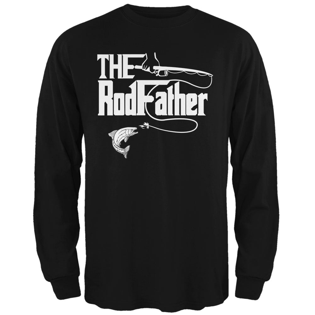 The Rodfather Shirt Papa Shirt Funky Cool Gift Fishing Shirt Fishing Rod Shirt Funny Fishing Parody T-Shirt Dad Shirt