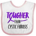 thumbnail image 3 of Inktastic Tougher than Cystic Fibrosis Boys or Girls Baby Bib, 3 of 4