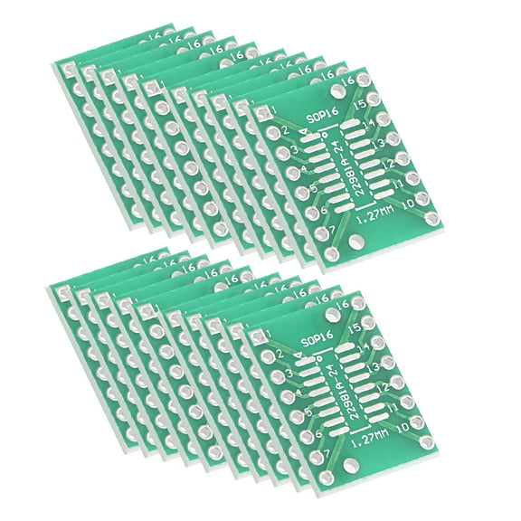 SSOP 16PIN 0.65 / SOP 16PIN 1.27 to DIP Adapter PCB Board SMD Converter 20pcs