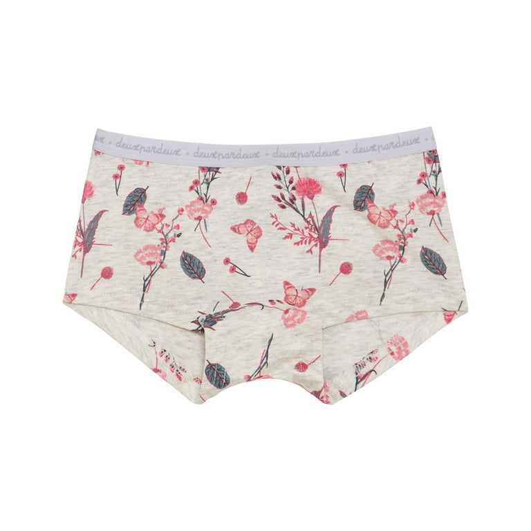 Deux Par Deux Boyshort Pantie - Little Flowers Deux Par Deux Boyshort Pantie - Little Flowers