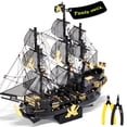 thumbnail image 1 of Puzle metálico 3D Black Pearl, modelo de barco pirata Piececool, 1 of 8