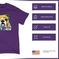 thumbnail image 4 of Tee Hunt Dean Russo Serious Bulldog T-Shirt Dog Best Friend Pet Paw Men's Tee, Purple, XX-Large, 4 of 5