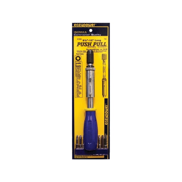 Eazypower Push Pull Screwdriver 9.512in, 1/4in, 1pc