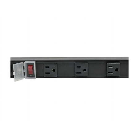 UPC: 0037332199836 | Tripp Lite 12-Outlet Vertical Power Strip 120V 15A NEMA 5-15P 15 ft. Cord 36 in. Black Housing (PS3612B)
