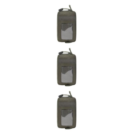 Greeniant Mujeres Hombres Correr Riñonera portátil Senderismo Viajar Impermeable Tarjeta de crédito Moneda Dinero Bolsa Mini Monedero Verde Type1 NO1