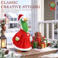 thumbnail image 5 of 4 Pcs Christmas Winter Goose Outfit for 23" Porch Goose Holiday Red Green Cloths Costume Xmas Winter Outdoor Garden Patio Yard Lawn Art Decoration, 5 of 7