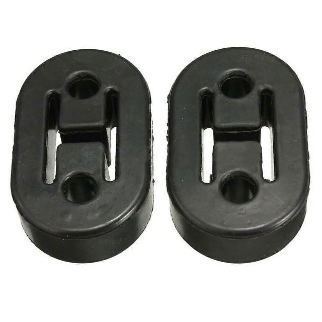 2/4PCS Universal Car Rubber Exhaust Hanger Bushing Support Pipe Mount Mounting Bracket Hanger Insulator 2 Holes Muffler