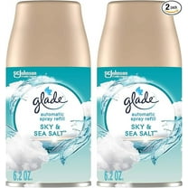 Glade Automatic Spray Refill, Air Freshener for Home and Bathroom, Sky & Sea Salt, 6.2 Oz, 2 Count