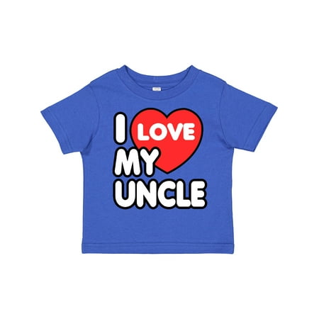 

Inktastic I Love My Uncle Gift Toddler Boy or Toddler Girl T-Shirt