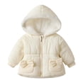 thumbnail image 2 of Liyamei Girls Hooded Padded Jacket with Zipper for Winter Fashionable Warm Coat, 2 of 6