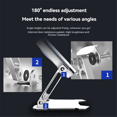 thumbnail image 3 of Tapis de Refroidissement pour Ordinateur Portable Support en Aluminium Réglable Support Portable pour Toutes les Tablettes, 3 of 8