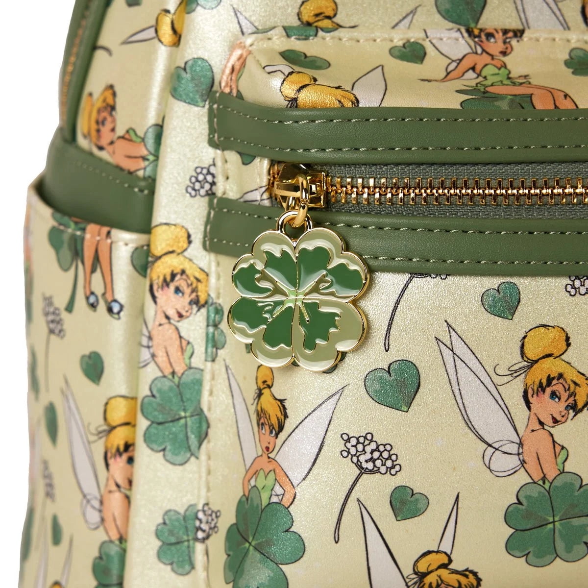 Loungefly Disney Peter Pan Tinker Bell Clover All-Over Print  display picture 2