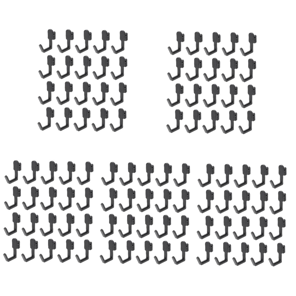 FRCOLOR 100 pcs Storage Hook Replacement J Shape Peg Hook for Peg Board Organizer Tool