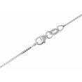 thumbnail image 2 of 14K solid white gold 0.65mm box chain necklace lobster clasp 24", 2 of 3