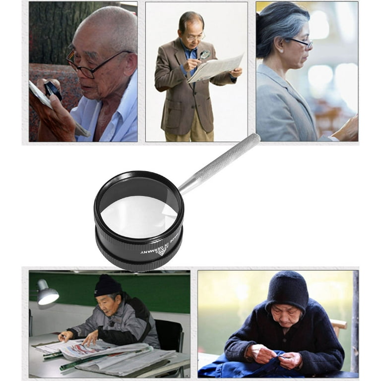 Magnifying Glass 35X Handheld Magnifier Magnifying Glasses for Reading  Close Work Hobbies Inspection Science & Crafts