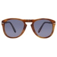 thumbnail image 2 of Persol Men's PO0714SM Steve McQueen Aviator Sunglasses, Light Havana/Blue Gradient Polarized, 54 mm, 2 of 7