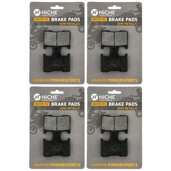 Niche Brake Pad Set for Yamaha RX1 RS Vector Venture Rear Semi-Metallic 4 Pack 519-KPA2630D