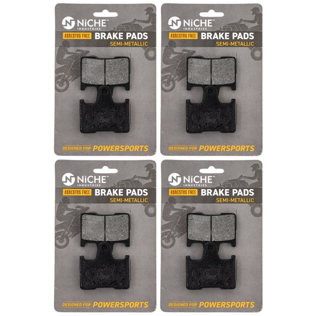 Niche Brake Pad Set for Yamaha RX1 RS Vector Venture Rear Semi-Metallic 4 Pack 519-KPA2630D