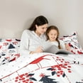 thumbnail image 5 of Castle Fairy Cardinal Christmas 3-Piece Full Comforter Set, 5 of 8