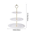 thumbnail image 3 of 3-Tier Fruit Snack Stand, Luxury Dessert Tray, Cake Stand for Coffee Table, Multi-Functional Snack Tray for Parties and Home Decor, 3 of 6
