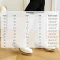 thumbnail image 3 of Women Round Toe Warm Knee High Boots Plus Size Mid Heel Quilted Fabric Tall Boots Non Slip Outsole for Fall Winter Commuting Travel White, 3 of 8