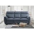 thumbnail image 5 of Lexicon Clifton Microfiber Double Reclining Sofa In Blue, 5 of 5
