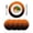 Orange, variant on Burnt Orange Black Ombre Round 13 Inch Placemats Set of 4, Modern Abstract Striped Gradient HeatResistant Non Slip Place Mats for Dining Table, Wipeable Braided Kitchen Table Mats for Housewarming