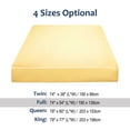 thumbnail image 6 of PiccoCasa Full Size Satin Fitted Sheet with 12" Deep Pocket, 74"x54" Golden Tone, 6 of 8