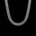 thumbnail image 3 of Solid Thick Iced Out Miami Cuban Chain, Width 18mm Mens Cuban Link Necklace, Extra Shiny Big Hip Hop Cuban Link Chain for Men 16-24 Inches - Gift Box Included, 3 of 9
