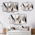thumbnail image 4 of Designart "Pink and Gold Cubic Minimalism VI" Abstract Cubism Wall Art Set Of 3 - Transitional Gold Canvas Set For Living Room Decor, 4 of 6