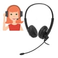 thumbnail image 4 of Auriculares De Servicio Al Cliente, Auriculares USB, Micrófono Con Reducción De Ruido, Antiestático, Amplia Compatibilidad Para Skype Para Centro De Llamadas Para Seminarios Web, 4 of 7