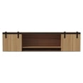 thumbnail image 3 of Safco 72 72" x 15" x 18" - Drawer(s)2 Door(s) - Material: Particleboard, Laminate, Wood Door - Finish: Sand Dune, Laminate, Black Powder Coat, 3 of 4