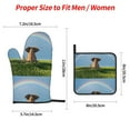 thumbnail image 2 of Sikiie Elephant Dog Oven Mitts and Pot Holders, Silicone Oven Gloves, Heat Resistant Oven Mitts 4Pcs Set, 2 of 6
