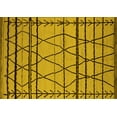 thumbnail image 1 of Ahgly Company Indoor Rectangle Solid Yellow Modern Area Rugs, 6' x 9', 1 of 4