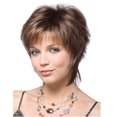 thumbnail image 1 of Middle-aged and elderly white female wig gradient Colour rose mesh wig, 1 of 7