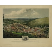 Print: View Of Pottsville Taken From Sharp Mountain & Respectfully