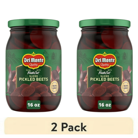 (2 Pack) Del Monte Sliced Pickled Beets, 16 oz Jar