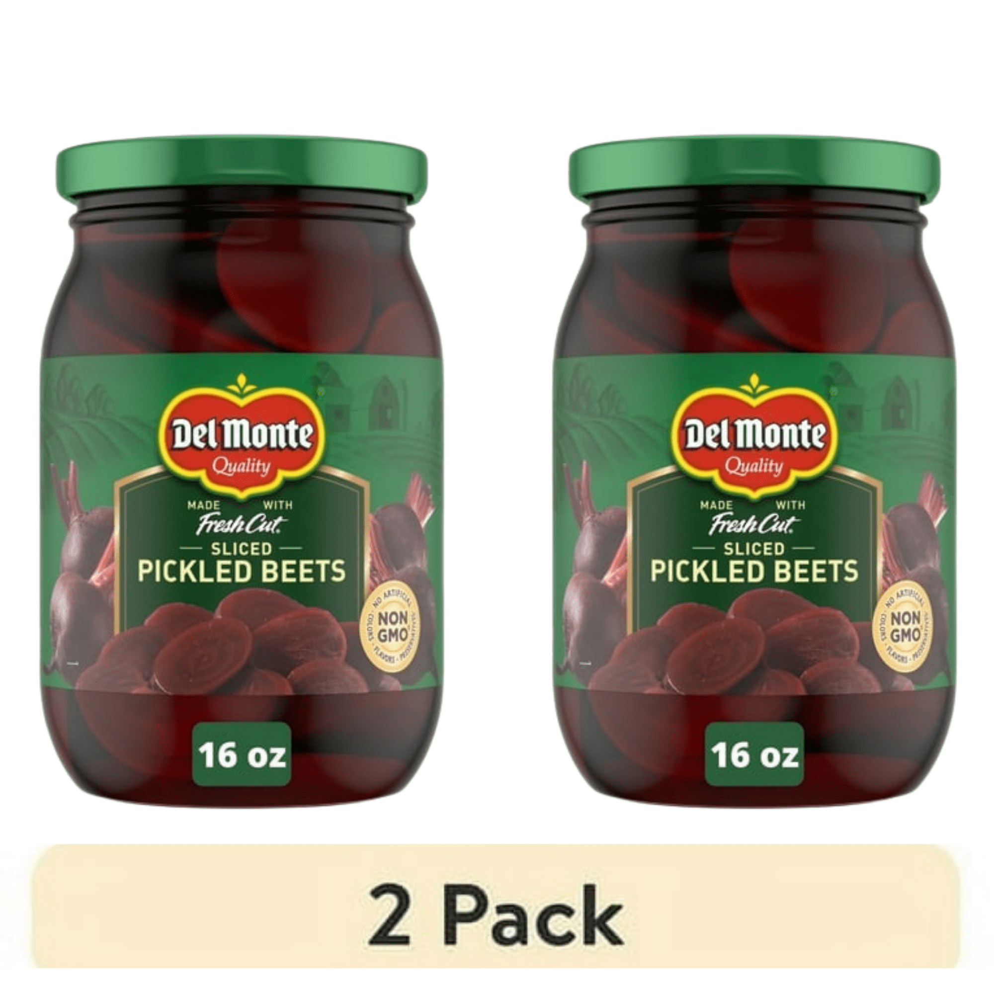 (2 Pack) Del Monte Sliced Pickled Beets, 16 oz Jar