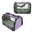 thumbnail image 2 of Small Pet Carrier for Small Dogs and Cats - Waterproof Soft Pet Travel Bag with Meshed Window - TSA Approved Pet Carrier for Cat Travel Bag - 7.9 x 13.8 x 7.9 Inch - Purple, 2 of 8