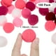 thumbnail image 3 of Uxcell Paquete de 100 Pompones para Manualidades, 1.18" (30mm) Serie Rojo Rosa Suaves y Esponjosos Pompones Multicolores, 3 of 7